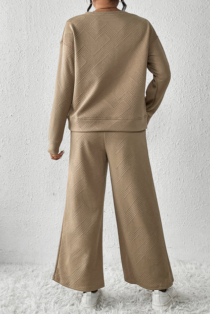 Dahlia Ultra Loose Textured 2pcs Slouchy Outfit