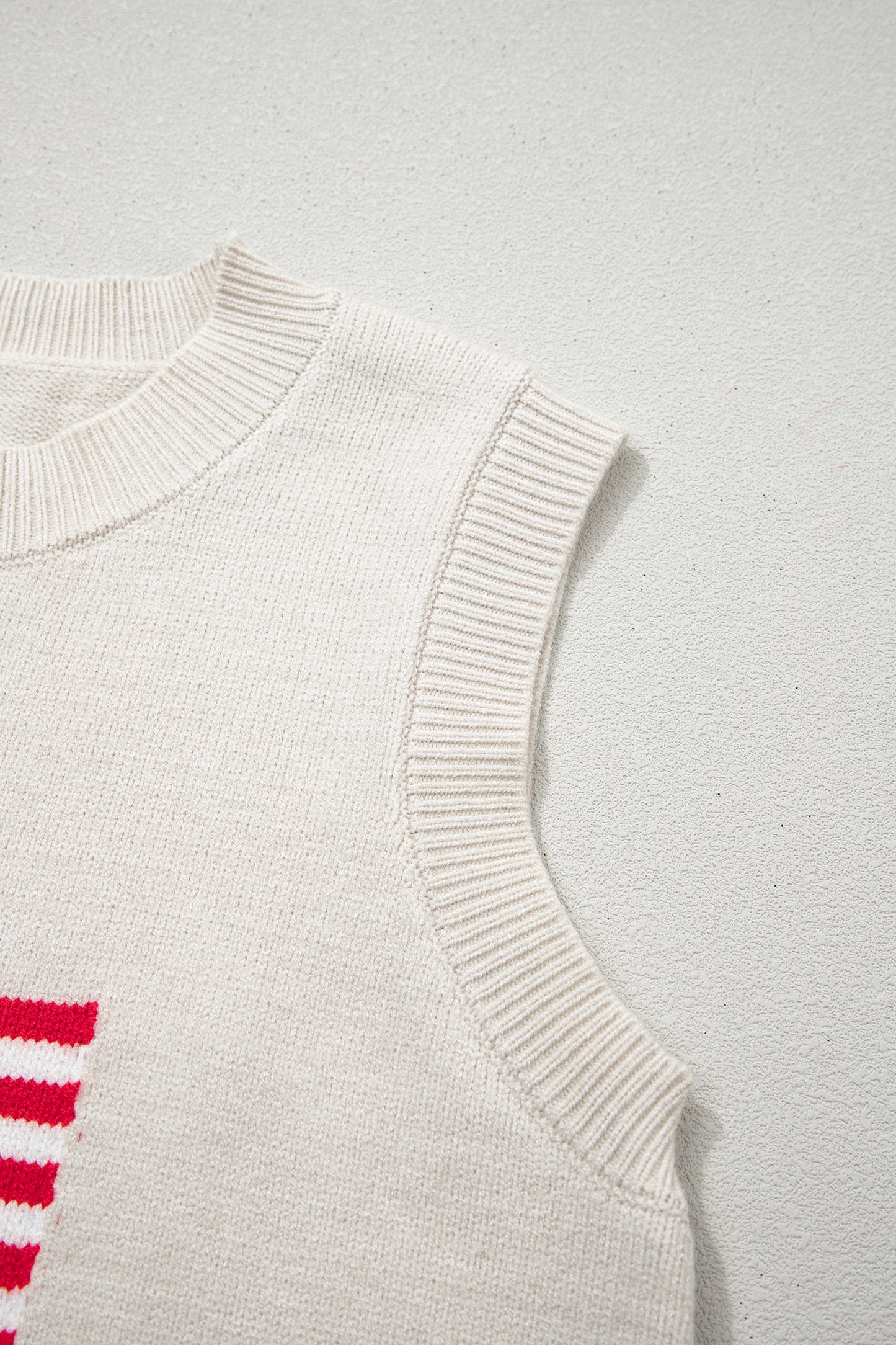 American Flag Knit Tank Independence Day Sleeveless Top