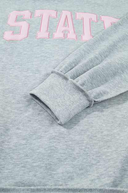Game Day STATE Embroidered Mock Neck Sweatshirt