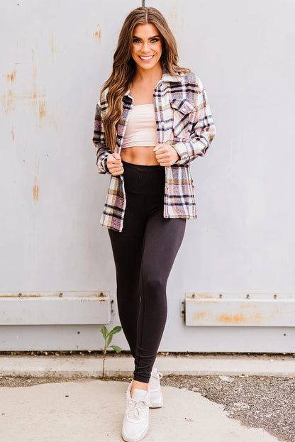 Plaid Button Down Oversized Shacket