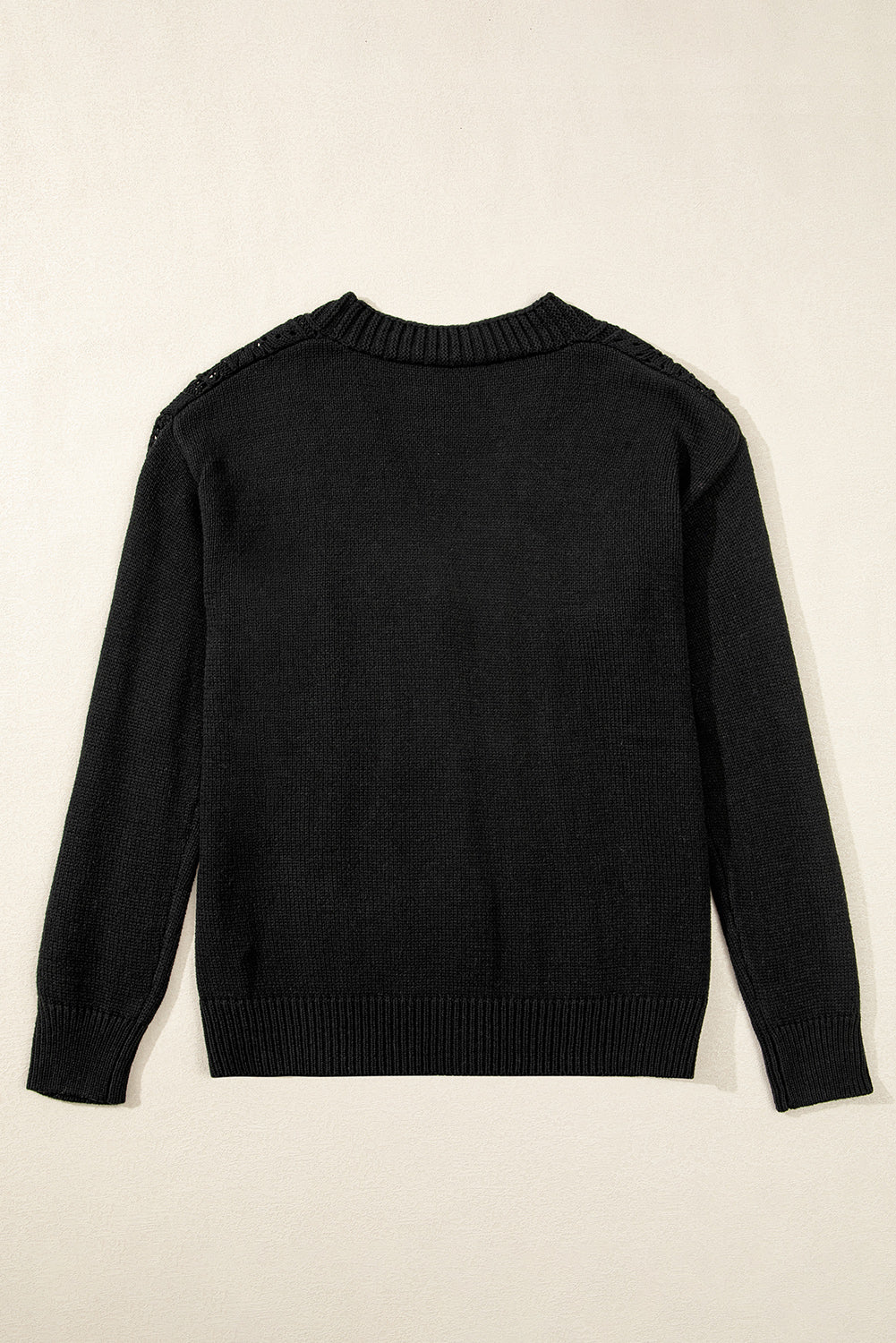 Canton Open Knit Drop Shoulder Sweater Cardigan