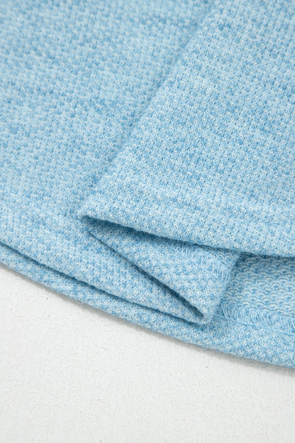 Moonlight Textured Raglan Sleeve Knit Top