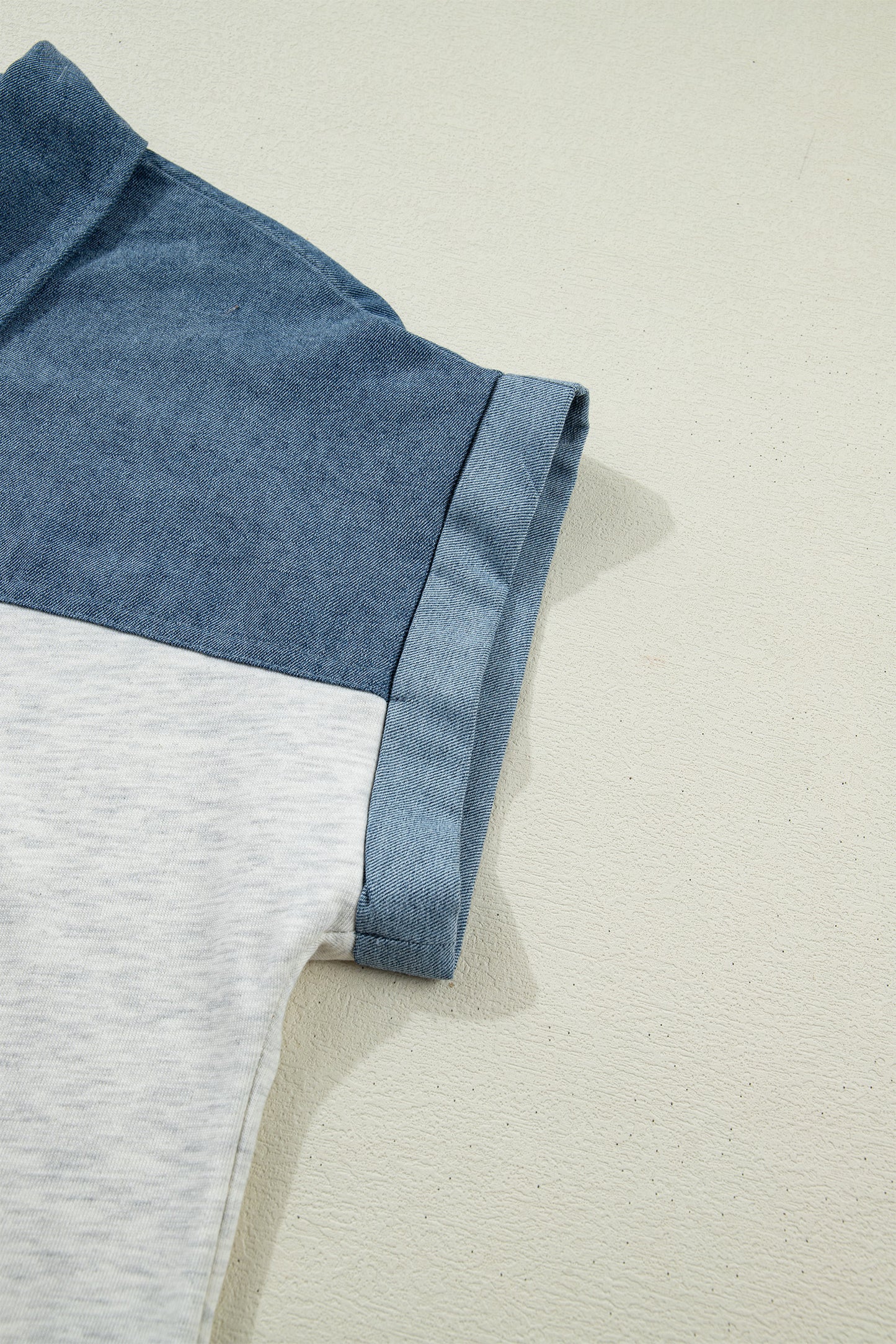 Color Block Polo Henley Short Sleeve Casual Top