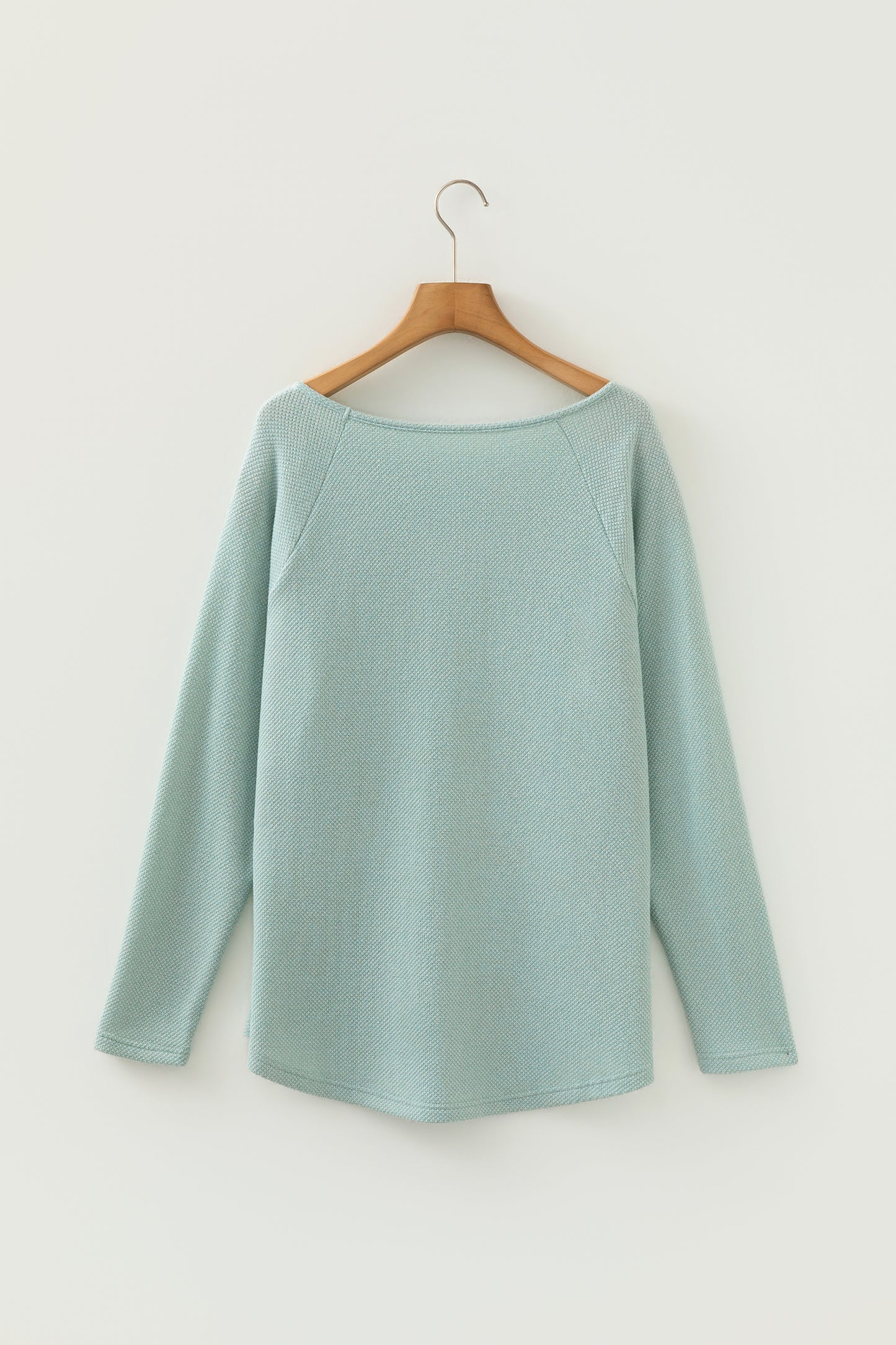 Moonlight Textured Raglan Sleeve Knit Top
