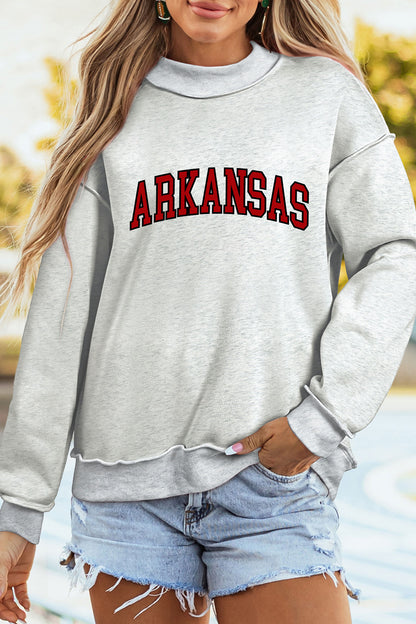 Arkansas AR Reversible Game Day Mock Neck Sweatshirt