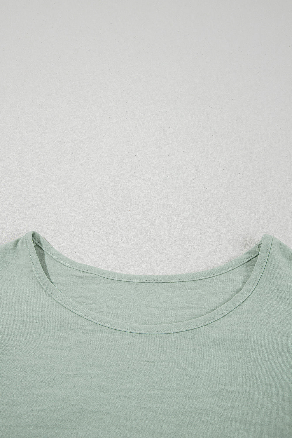 Clearly Aqua Ruffle Sleeve Summer Casual Blouse Top