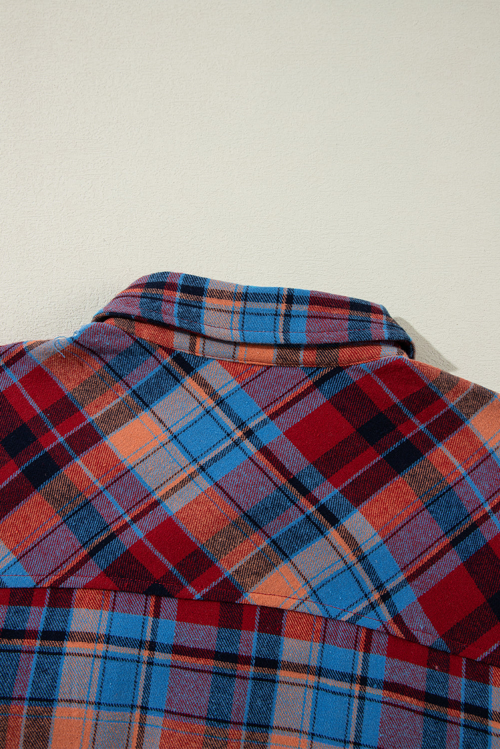 Retro Plaid Button-Down Shacket – Casual Western Layering Piece