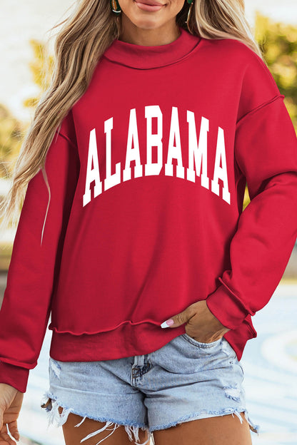 Alabama AL Reversible Game Day Mock Neck Sweatshirt