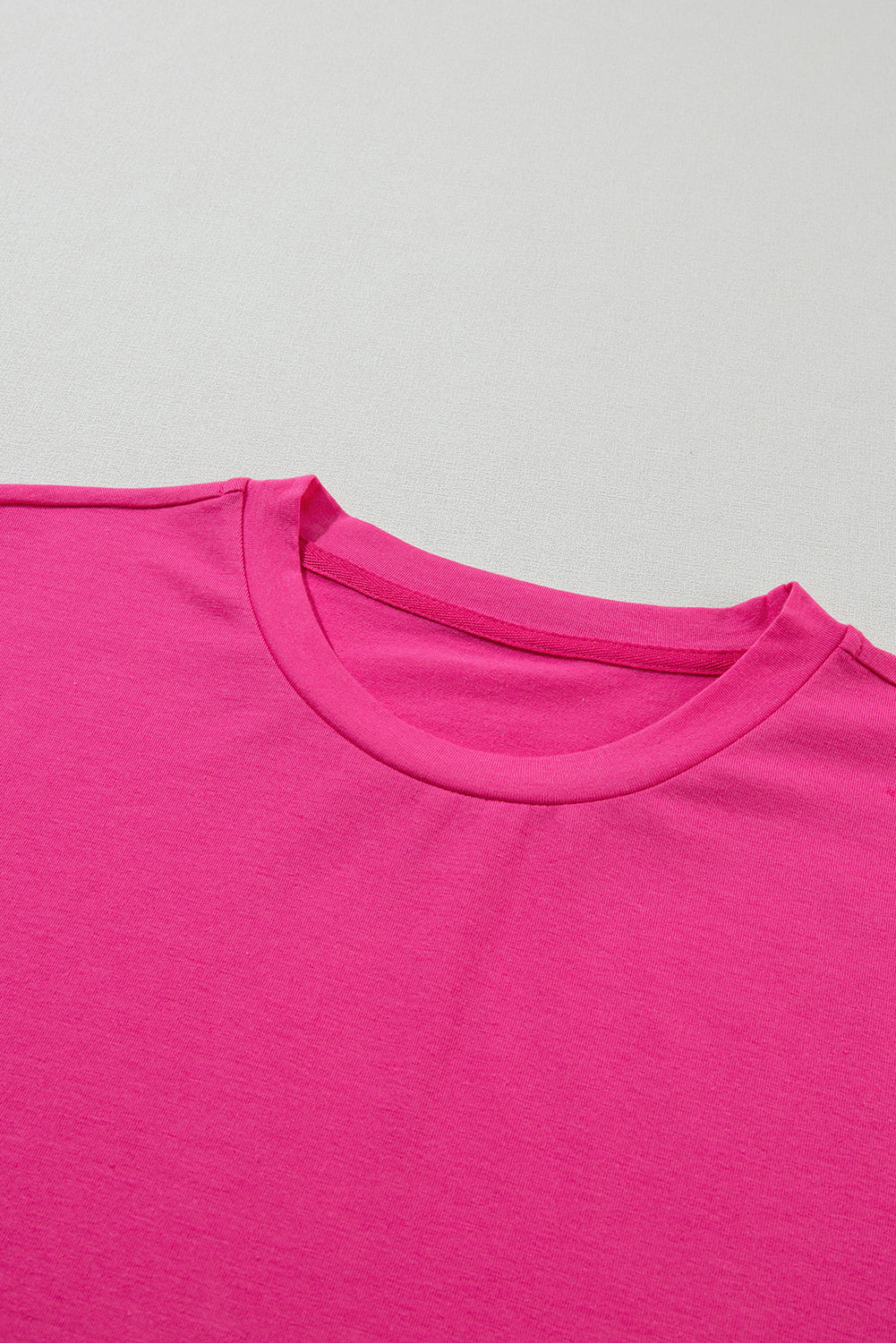 White Casual Crew Neck Short Sleeve Basic Tee