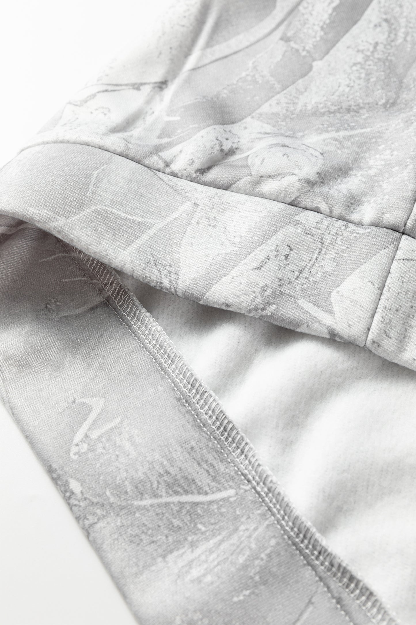 Gray Plus Size Camo Oversized Hoodie Sweatshirt