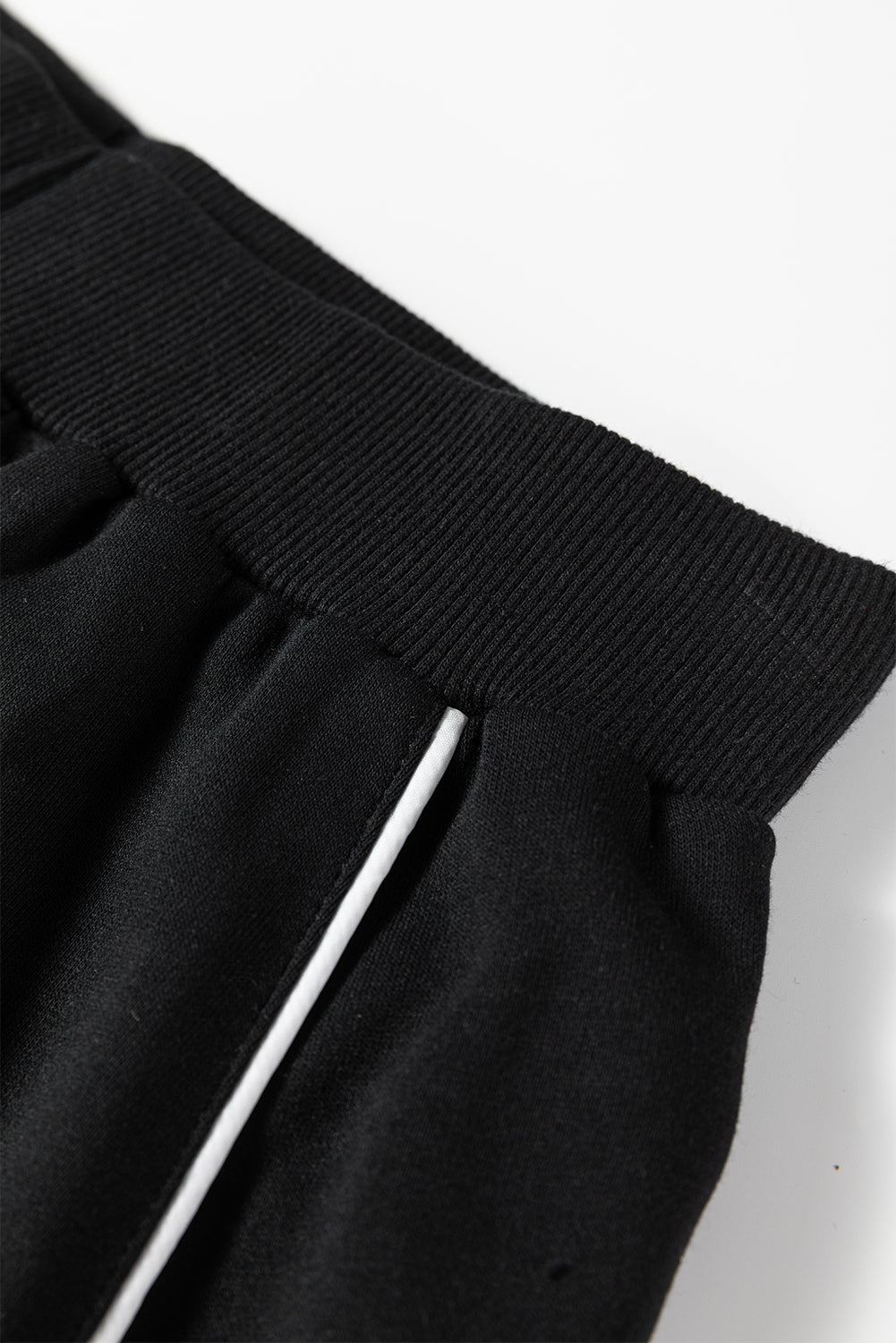 Contrast Piping Crewneck Pullover and Mini Skirt Set