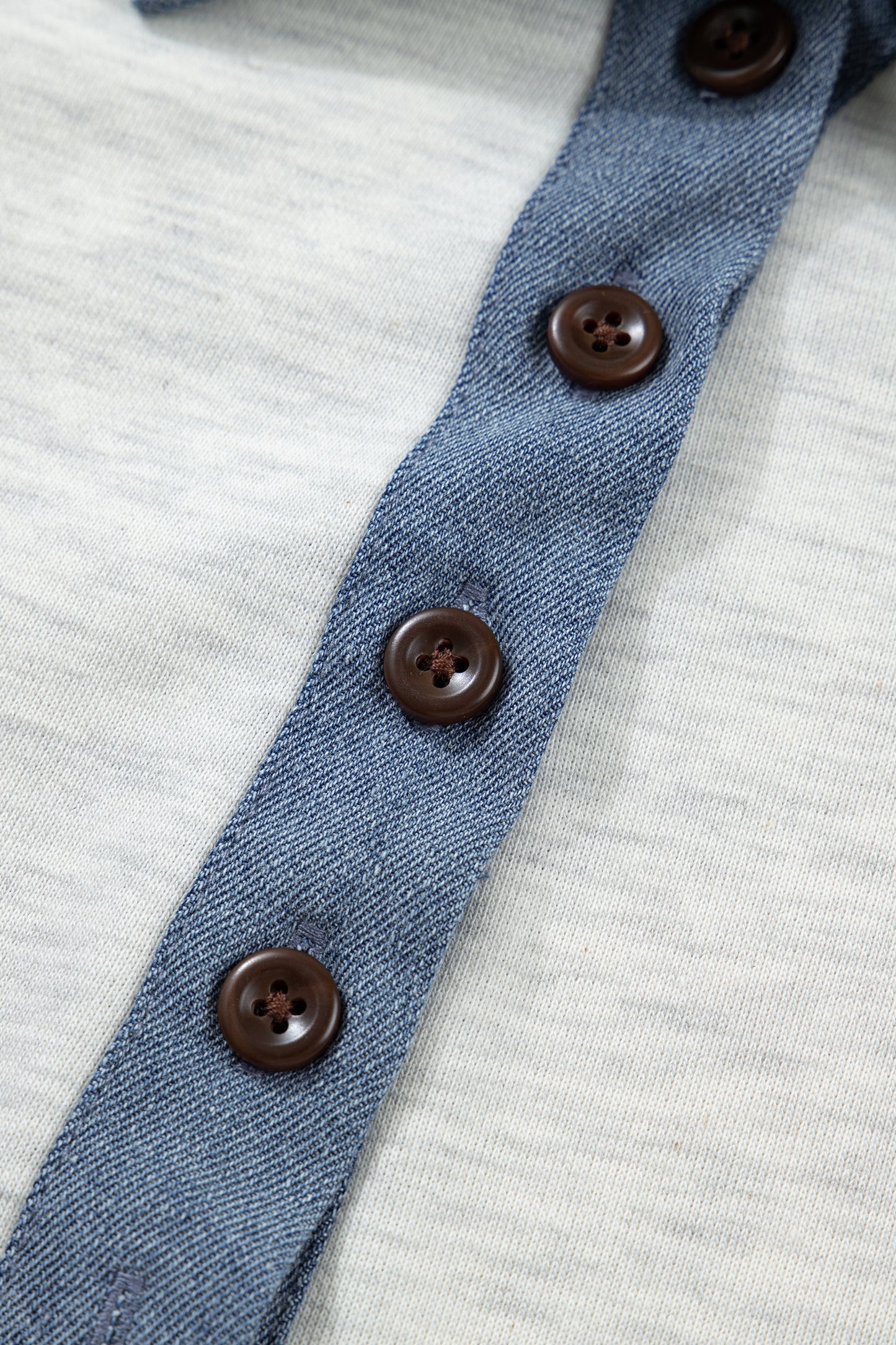 Color Block Polo Henley Button Short Sleeve Casual Top