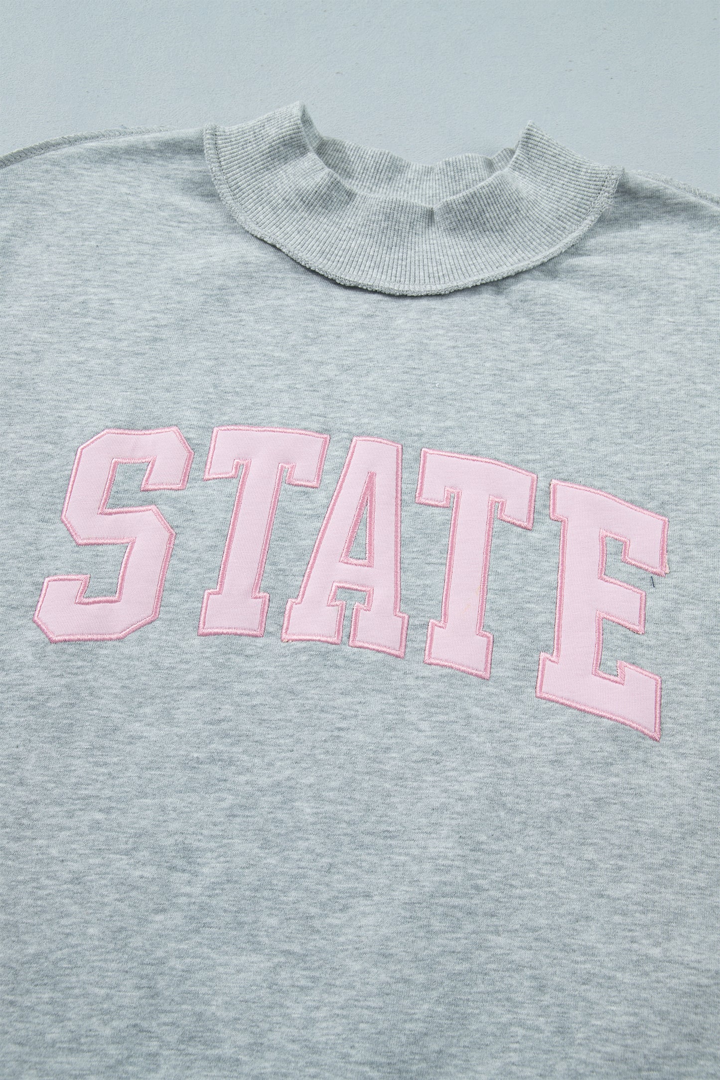 Game Day STATE Embroidered Mock Neck Sweatshirt