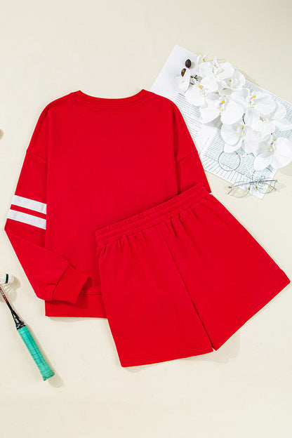 Back to School Gameday Graphic Sweatshirt Shorts Set
