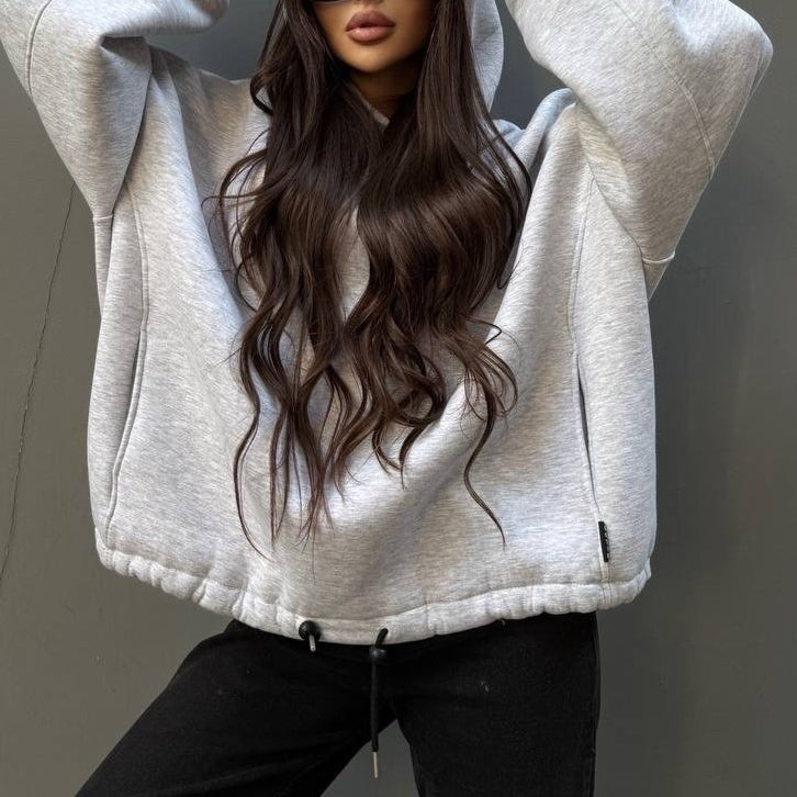 Women's Oversized Fleece Drop Shoulder Hoodie