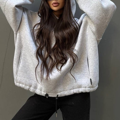 Women's Oversized Fleece Drop Shoulder Hoodie