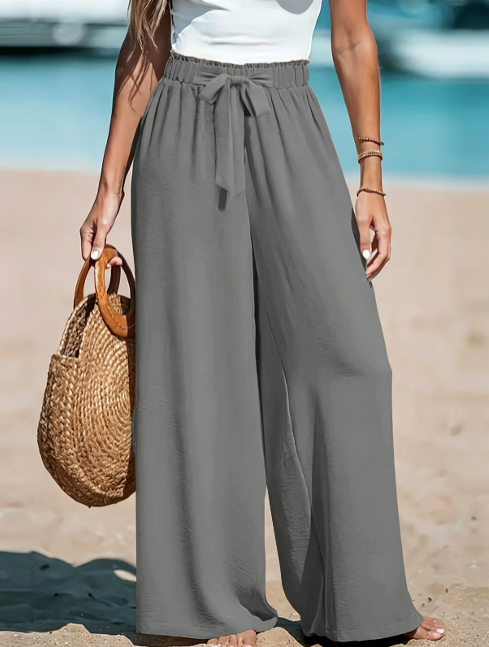 Women's High Waist Wide Leg Casual Pants Summer Loose Fit